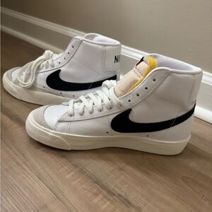 Nike White and Black High-Tops Size 7, New without Tags!